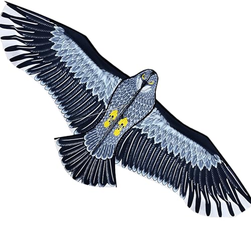 Touch the sky Cometa de Águila Grande para Niños y Adultos, Fácil de Volar, Diseño de Estructura Único, Excelentes Juegos al Aire Libre y Juguetes de Actividades, Adecuado para Principiantes.