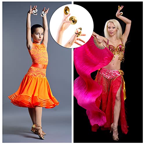 Fiada LEE-FIADA-99 40 Pcs Finger Cymbals Belly Dancing Musical Instrument Percussion Zills Instruments thumb #4