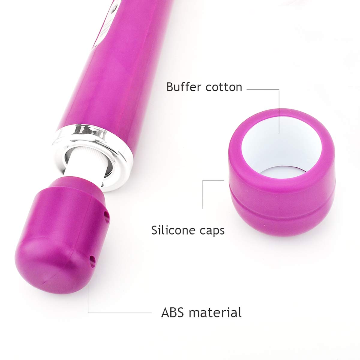 CHARMING Wired Powerful Handheld Massager with Strong 10 Vibrations Back Massage, Personal Therapy Massager for Sports Recovery, Muscle Aches, Full Body Pain ()