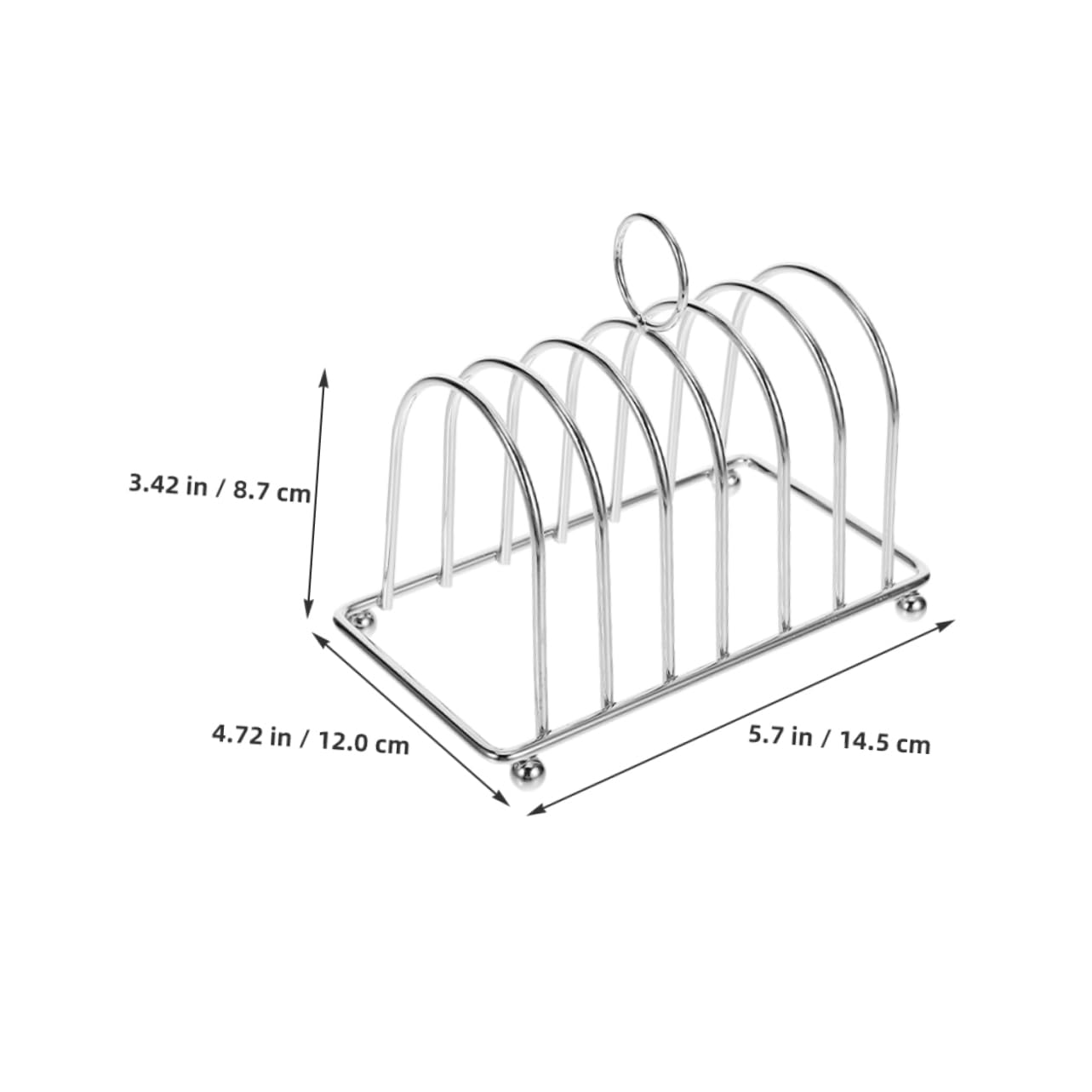 Mikikit 2pcs Multi Functional Desktop Serving Station Toast Rack with Slots Cooling Bread Stand Easy for Kitchen Countertop Effortless Cleaning and Maintenance