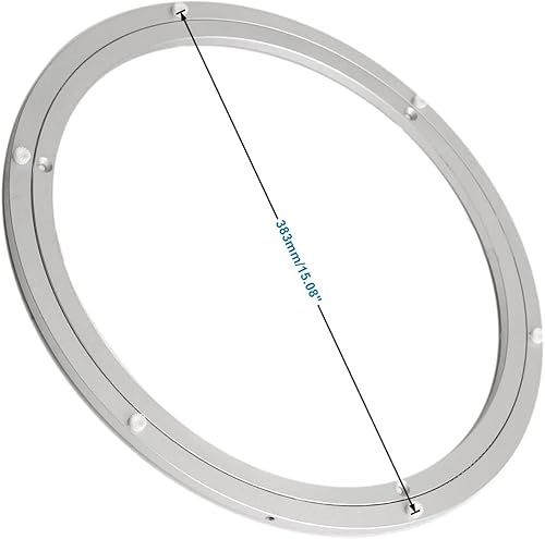 Miniatura 9 de Placa giratoria de aluminio resistente Lazy Susan con rodamiento giratorio para mesa de comedor (8 pulgadas)