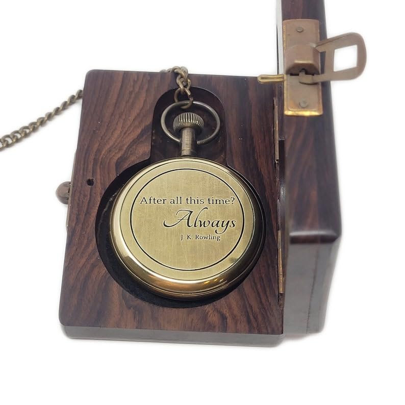 Reloj de bolsillo con caja de madera, reloj de bolsillo personalizado grabado, regalo para él, regalo para novio, padrinos de boda, regalo de Navidad, latón