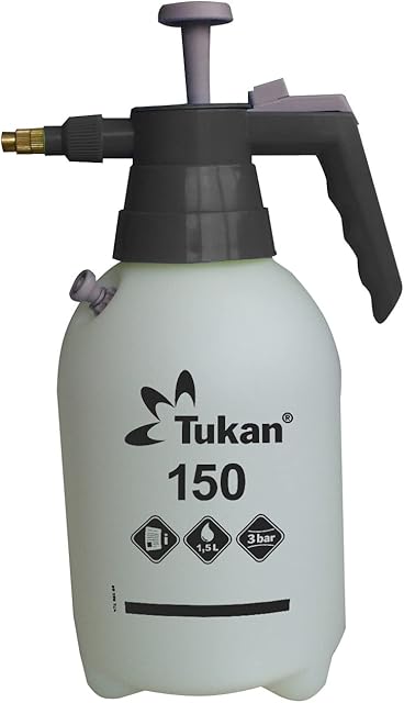 Gloria TUKAN Drucksprüher 1,5 Liter | Gartenspritze & Pumpsprüher für Balkon, Terrasse & Garten | Pflanzensprüher mit Verstellbarer Messingdüse | Vielseitiges Sprühgerät für Pflanzenpflege — Sprühgeräte