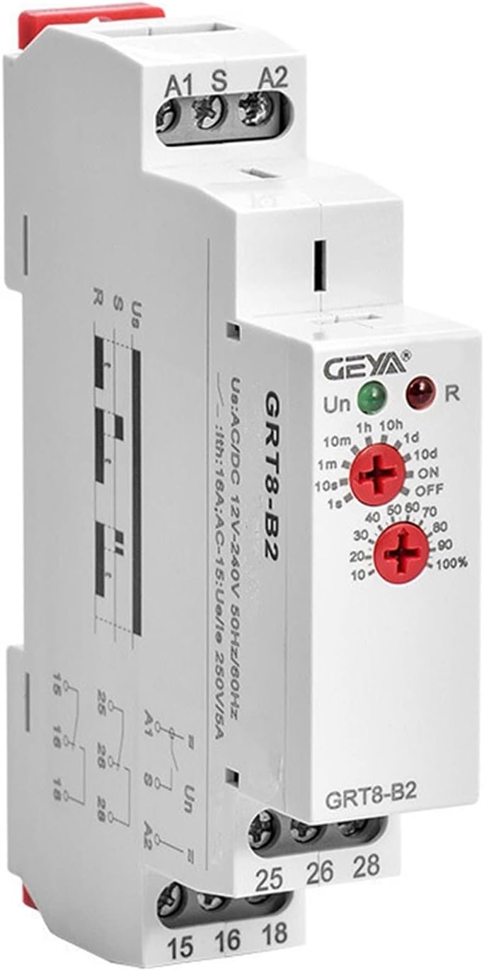 Delay Off Timer Relay 12V 24V 220V DIN Rail Type Electronic Time OR AC/DC12-240V(1SPDT AC230V)