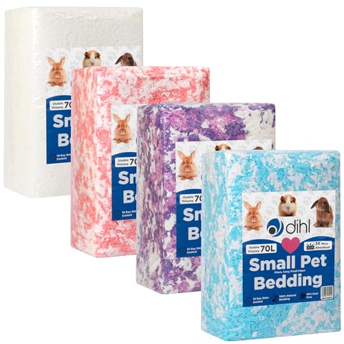 Dihl 70 Litre, Blue, Super Absorbent Paper Bedding For Small Animals. Absorbs 6 Times Its Weight In Liquid. Hamster, Mice, Rat, Rabbit, Guinea Pig Gerbil Cage Substrate – 70L - 3