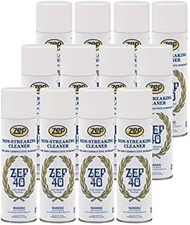 Zep 40 Non-Streaking Multi-Surface Cleaner Aerosol - 18 Ounces (Case of 12) 14401 - Heavy Duty Foaming Action
