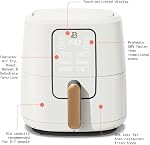 Thcbme 6 Quart Touchscreen Air Fryer, White Icing by Drew Barrymore (White Icing)