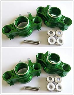 Aluminum Axle Carriers Left & Right Front & Rear -2PR Green for 1/10 RC E-REVO 2.0 VXL 8635 Traxxas