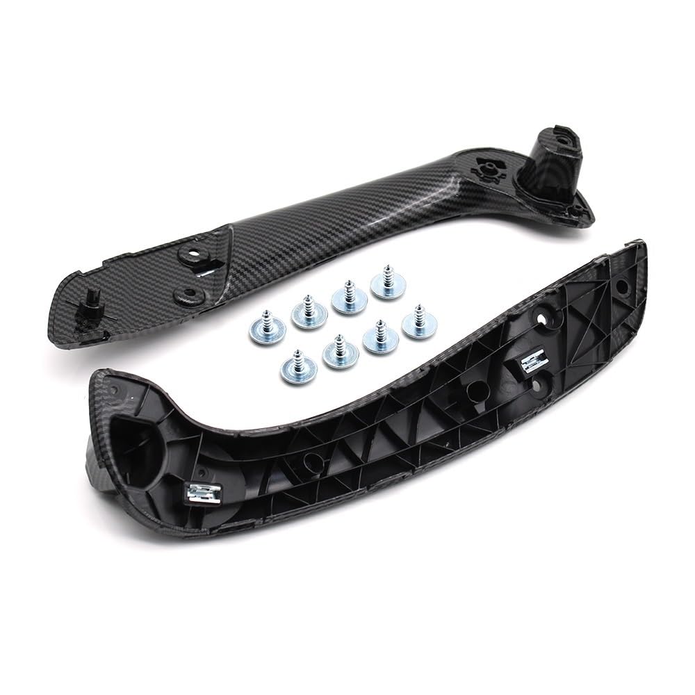 BQWYEDPL Inner Door Handle with Cover Fit for Renault Megane 3 III Fluence 2008-2016 809600015R 197012651. Car Door Latch Handle(Inner Handle-Cabon 2)