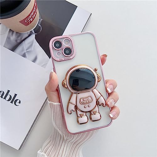 Étui de luxe transparent 3D pour iPhone 12 Pro protection chic rose