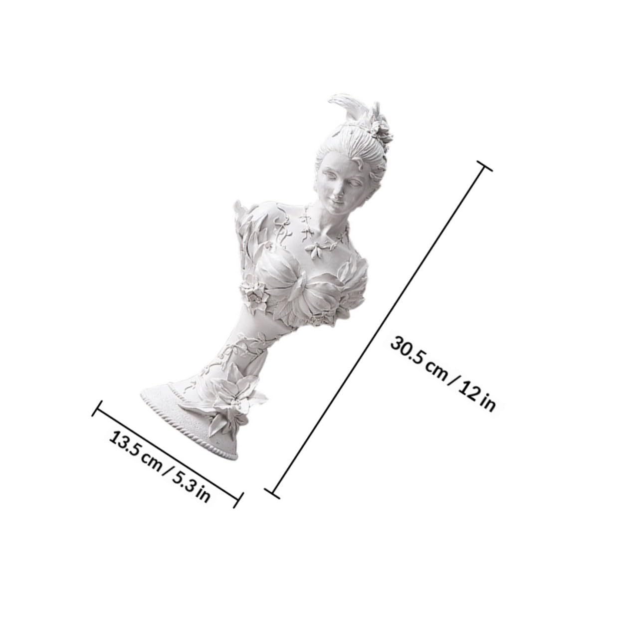 Luxshiny Dekorative Gartengöttinnen Skulptur aus Harz Zierliche Weibliche Figur für Schreibtisch und Wohnraumdekoration Kreative Kunstharz Statue als Geschenk