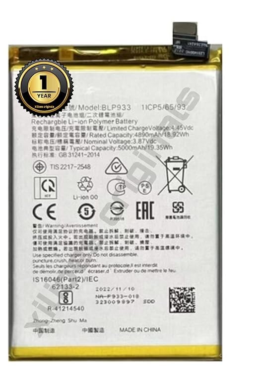 Image of BLP933 Battery for Oppo K10 Battery with 1 Year Warranty** (N55)