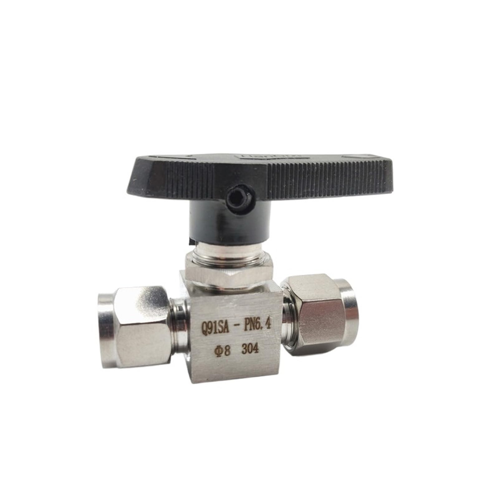 Vanne inox 1/4 double virole pour sécuriser le circuit d'eau du jardin