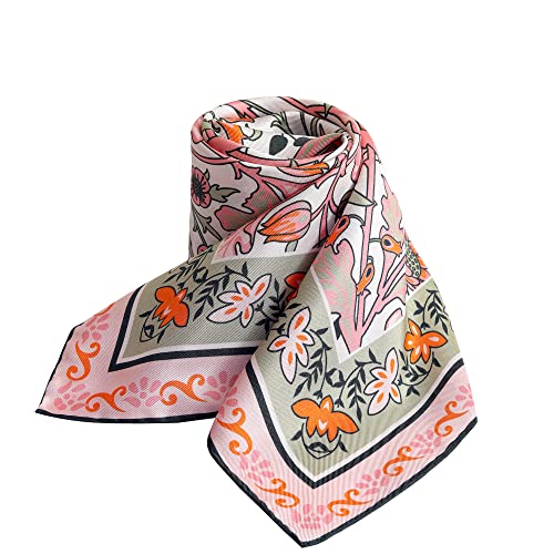 STARWHISPER 100% Pure Mulberry Silk Scarf-27''x27'' 14MM Pure Silk Twill Scarf for Women Square Scarf with Gift Packaging4