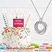 80th Birthday Gifts for Women, 8 Circle Necklace 80th Birthday Gifts Jewelry for Women Her Eighty 80 Years Old Birthday Gifts for 80 Year Old Woman Eight 8 Decades Birthday Necklace for Women