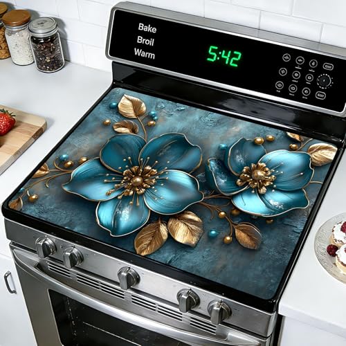 Image of Stove Guard Mat for Electric Stoves -Heat-Resistant Protector, Non-Slip Kitchen Counter Mat Stylish Kitchen Decor