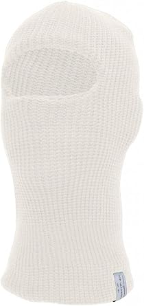 New White Balaclava One Hole Ski Mask