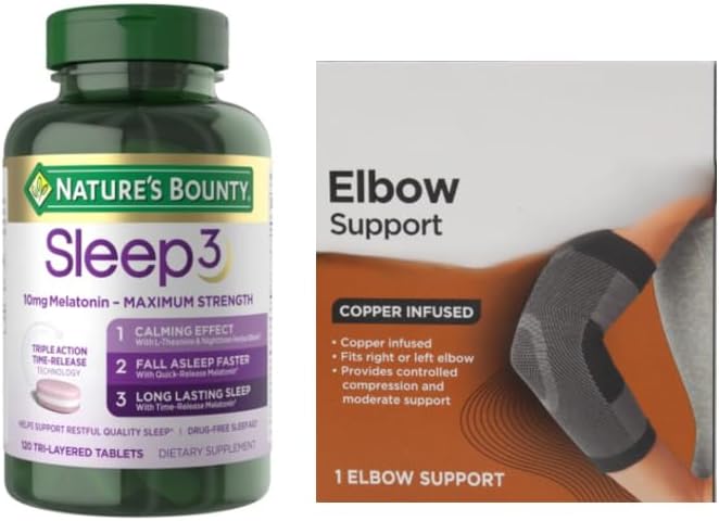 Natures Bounty Sleep 3 – 10mg Melatonin , Triple Action Time-Release Sleep Supplement with L-Theanine & Herbal Blend (120 Tri-layered Tablet ) - Image 5