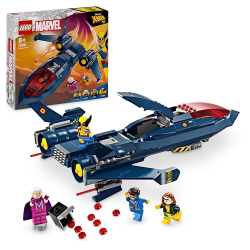 LEGO | Marvel X-Jet der X-Men - Modell Flugzeug zum Bauen mit Figuren inkl....