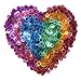 Plastic Magnetic Bingo Chips - Metal Edge - Assorted - 300 pcs (Blue, Green, Orange, Pink, Red, Purple) - 3/4"