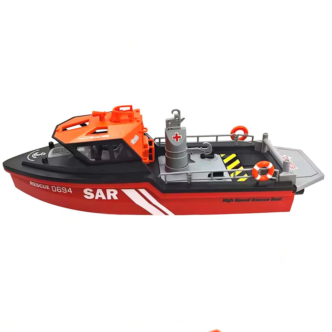 Model łodzi ratowniczej w skali 1/32, 2,4 G, 8 km/h, szybki statek RC, prezent dla entuzjasty statków modelowych (wersja RTR)