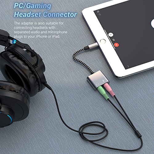 Adaptateur Lightning vers Micro TRS avec Splitter Audio Casque iPhone