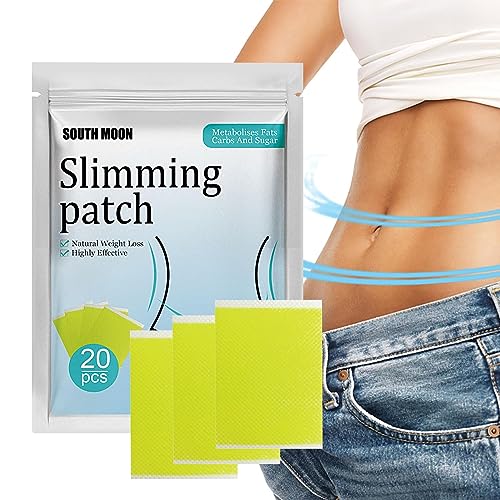GIMOCOOL Parche para Adelgazar el Vientre - Pegatinas de Ombligo de Parche de Ombligo Natural Puro | Parche Delgado de 20 Piezas, Pegatinas de Ombligo de Ajuste Abdominal para Esculpir el Cuerpo