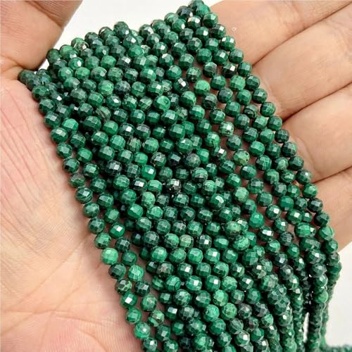 Perles de malachite brute 4mm pour créer des bijoux bohèmes faits main