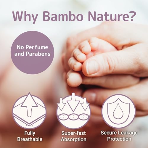 Image of Bambo Nature Premium Eco-Friendly Baby Diapers, Size 1 (4-9 Lbs), 36 Count