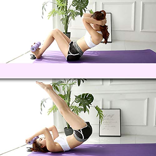 TOSAMC Sit-ups Assistant Device,Household Fitness Equipment for Abdominal Muscle Exercise Machine Portable Self-Suction Situp bar (Black) - Thumbnail 5
