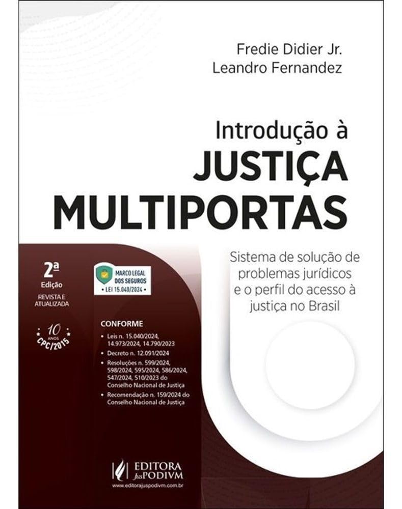 Capa de Introdução à Justiça Multiportas - Sistema De Solução De Problemas Jurídicos e o Perfil Do Acesso à