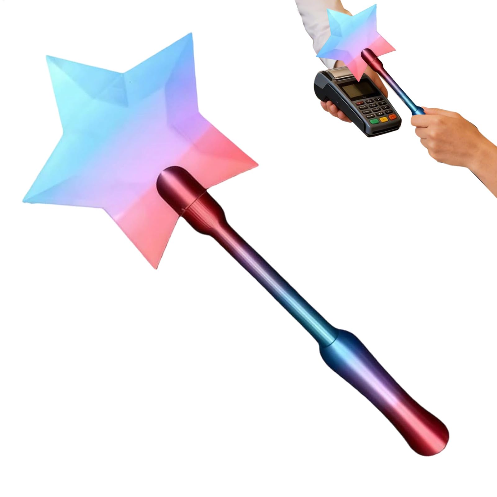 Porta Tarjetas Pago Sin Contacto Varitas Estrella - Varitas Impresa En 3D Toque para Pagar, Tarjetas Crédito MágicasVaritas, Wand Mágicas De Estrellas para Niños Fans del Cosplay, Magos, Compras