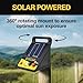Zareba ESP5M-Z Solar Powered Electric Fence Charger - 5 Mile Lightning Electric Fence Energizer, Low Impedance, Contain Animals and Keep Out Predators, Black