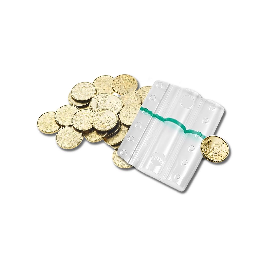 Paquete de 100 blísteres transparentes para monedas de 0,50 céntimos