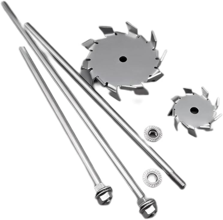 High Shear lab Impeller, 1pcs 3cm-10cm lab Stainless Steel Dispersion Plate Paddle, Dispersion Disk with agitating Stirring Rod(5cm Paddle with Rod)