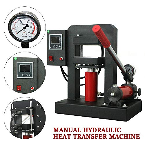 Máquina de Prensa de Calor Hidráulica Manual con Placa Dual 4.72" x 4.72" miniatura 3