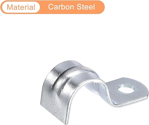 Miniatura 9 de uxcell 18 correas de tubo EMT de 34 pulgadas, correas de un agujero, abrazadera de tubo de acero chapado en zinc, costilla reforzada para conductos
