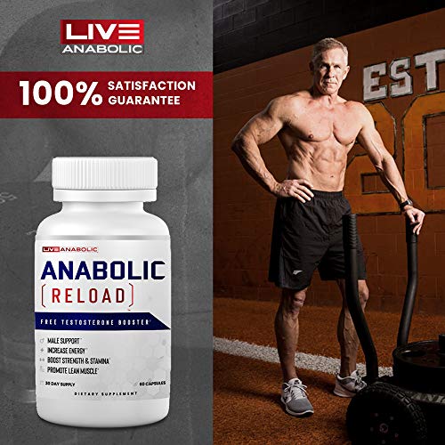 LiveAnabolic: Anabolic Reload - Vitamin D Source - 60 Capsules, 30-Day Supply - Supports Lean Muscle and Energy Levels - T-Level Support - Natural Ingredients, Zero Stimulants