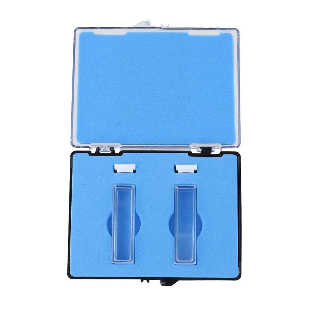 Jnchdghwa As Shown Uv Spectrophotometer Cuvette, 10Mm Optical Path, 3.5Ml, 2 Pcs/Box- Quartz Glass Material