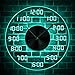 Produktbild HIDFQY Analog Digital Wanduhr mit LED Hintergrundbeleuchtung Sorgfältig entworfene Digitalanzeige Acryl LED Beleuchtung Wanduhr Innenraum 12"
