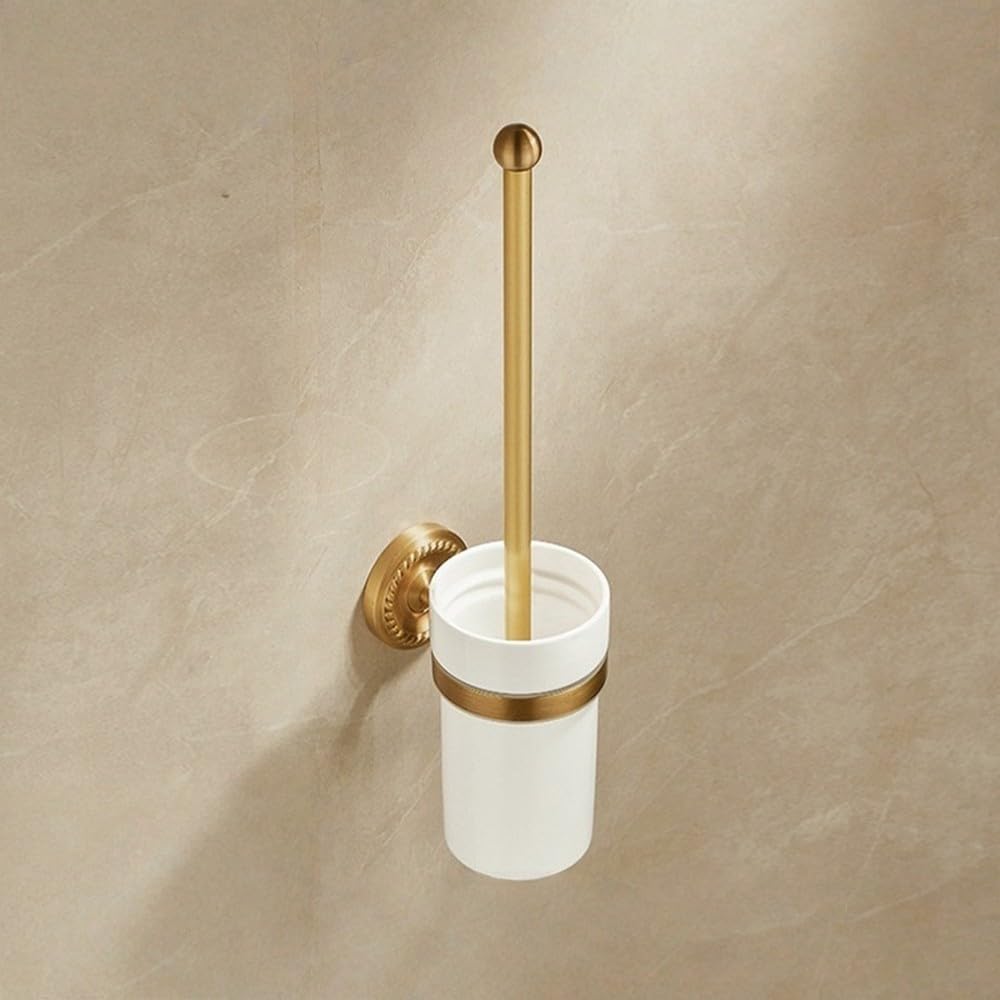 Antique Brushed Brass Bathroom Accessories Sets Towel Shelf Toilet Paper Holder Soap Holder Towel Rack Bathroom Hardware Sets,Toilet cup