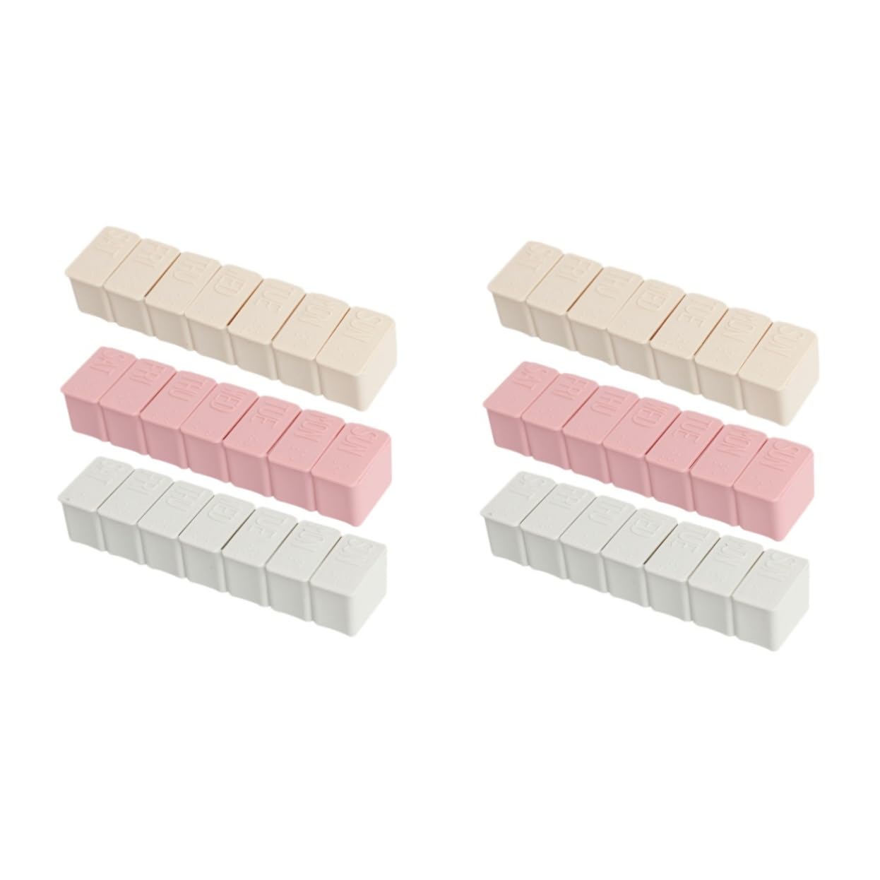 Caja de almacenamiento para medicamentos de viaje minkissy pastillero semanal de plastico