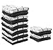 Value Basics Kitchen Towel Set, 15" x 25", 16-Piece Dobby Weave Kitchen Dish Towel Value Pack (12 standard set + 4 towels FREE)