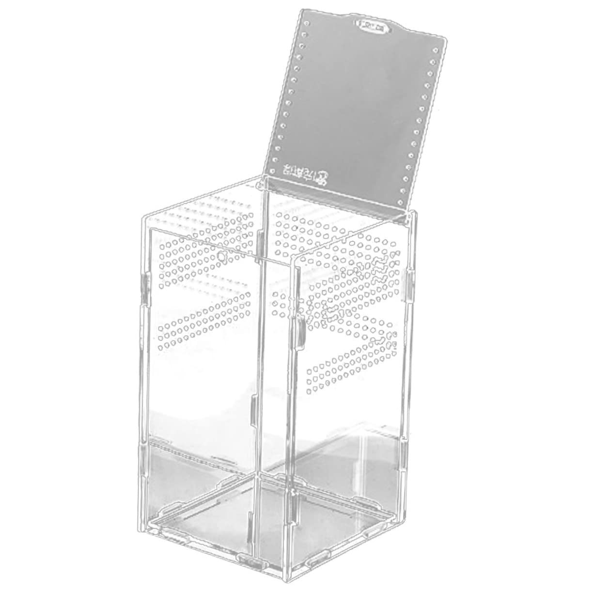 Toddmomy Contenedores Transparentes para Reptiles Cajas De Hábitat Estuches Magnéticos para Arañas y