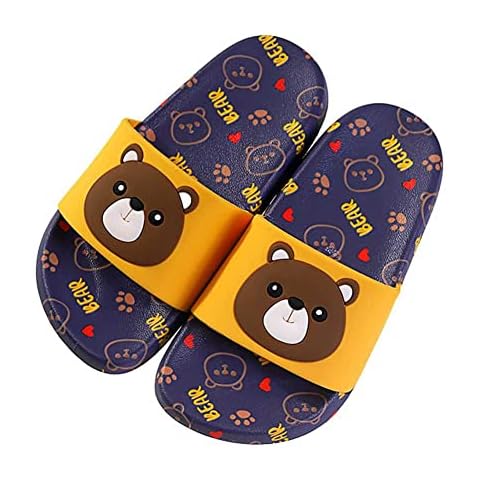 LDRFSE Boys Girls Slide Sandals Kids Beach Pool Slides Summer Slippers Anti-Slip Pool Shower Slide Sandals Indoor & Outdoor Shoes Cover
