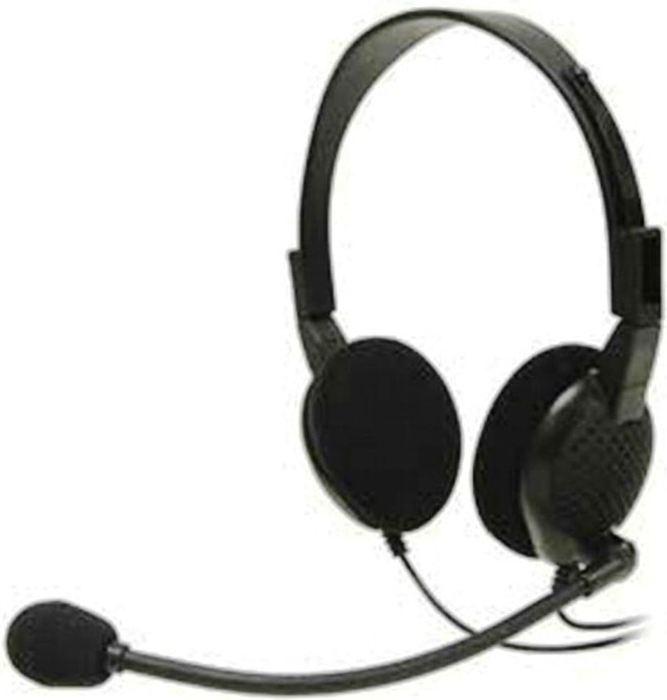 Andrea Communications C1-1024400-1 Model ANC-750 Stereo Analog PC Headset, Flexible boom microphone that can be rotated left to right for use on either ear, Increased speed and accuracy