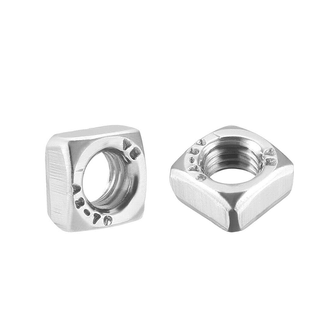 Tool Parts and Accessories M5 Square Nuts 304 Stainless Steel Metric Coarse Thread Assortment Kit 50 Pcs (#CN-140824-08322)