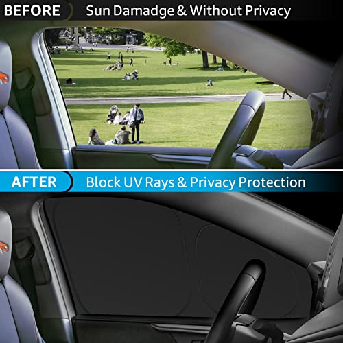 Image of Proadsy 2025 Upgrade Window Shades for Rav4 2019-2024 2025 Side Windows Rear Windshield Triangular Window Sunshade for Baby /Camping Sun UV Rays and Privacy Protection Set of 7