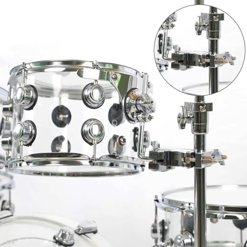 Abrazadera de Tambor Ajustable para Montaje con Soporte de Extensión de Metal para Instrumento Musical miniatura 7