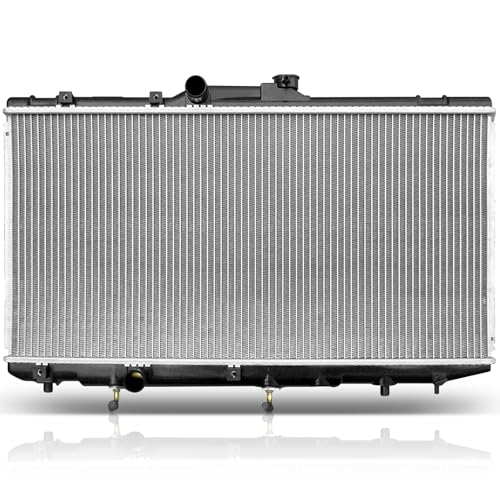 SCITOO Engine Coolant Radiator Assembly for Geo Prizm & for Toyota Corolla 1993-1997, L4 1.8L 1.6L, Replace 1409